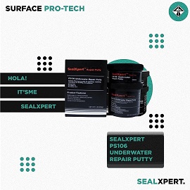 Seal X-Pert PS106 (Underwater Repair Putty)  กาวอีพ็อกซี่ (A+B) อีพ็อกซี่ผสมเซรามิก แห้งตัวใต้น้ำได้ 